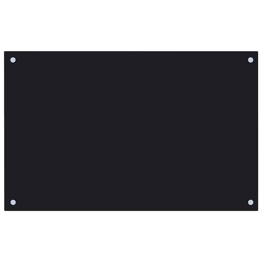 Vidaxl spatscherm keuken 80x50 cm gehard glas zwart