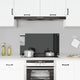 Vidaxl spatscherm keuken 90x50 cm gehard glas zwart