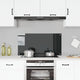 Vidaxl spatscherm keuken 100x50 cm gehard glas zwart