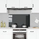 Vidaxl spatscherm keuken 100x60 cm gehard glas zwart