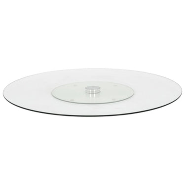 Vidaxl serveerbord draaiend 60 cm gehard glas transparant
