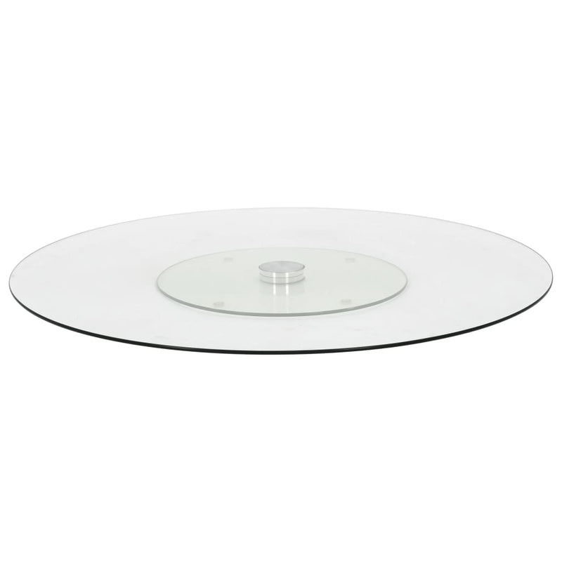 Load image into Gallery viewer, Vidaxl serveerbord draaiend 60 cm gehard glas transparant

