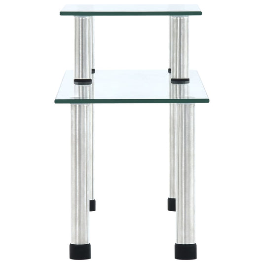 Vidaxl keukenschap 45x16x26 cm gehard glas transparent