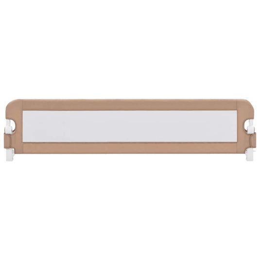 Vidaxl bedhekje peuter 180x42 cm polyester taupe