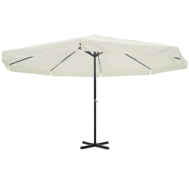Load image into Gallery viewer, VidaXL Parasol Samos 500 cm aluminium wit
