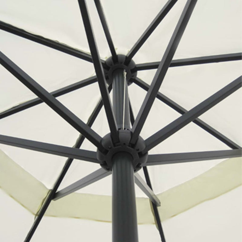 Load image into Gallery viewer, VidaXL Parasol Samos 500 cm aluminium wit
