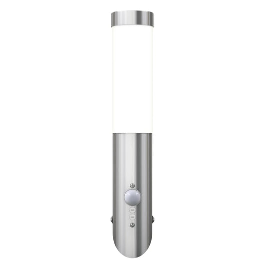 VidaXL Buitenlamp RVS Enego met sensor