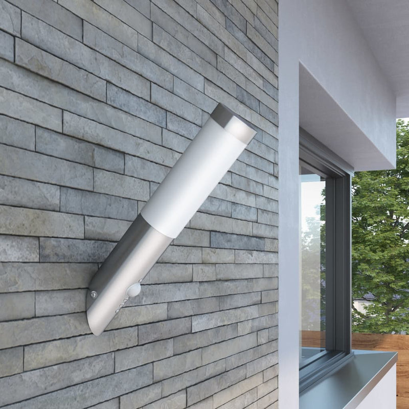 Load image into Gallery viewer, VidaXL Buitenlamp RVS Enego met sensor
