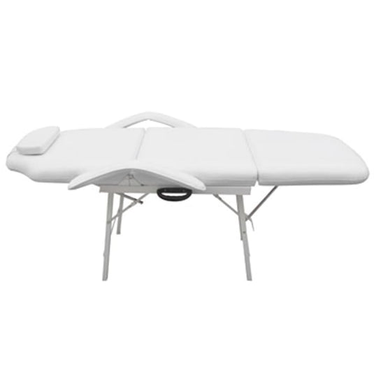 Vidaxl behandelingsstoel voor gezicht 185x78x76 cm kunstleer wit