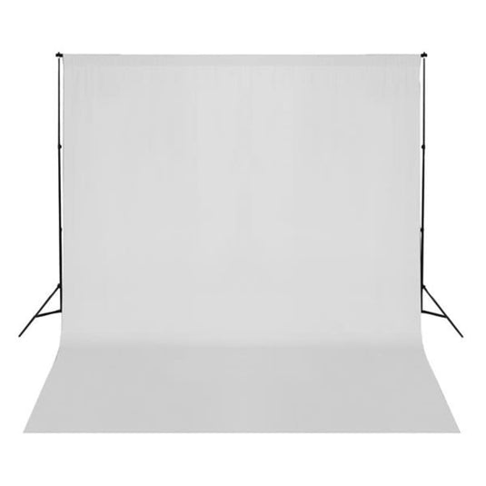 Vidaxl achtergrond zonder standaard 300x300 cm katoen wit