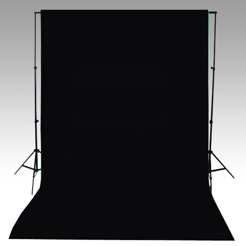 ギャラリービューアに画像をロードする, Vidaxl achtergrond zonder standaard 600x300 cm katoen zwart
