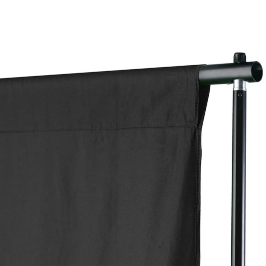 Vidaxl achtergrondsysteem 600x300 cm zwart