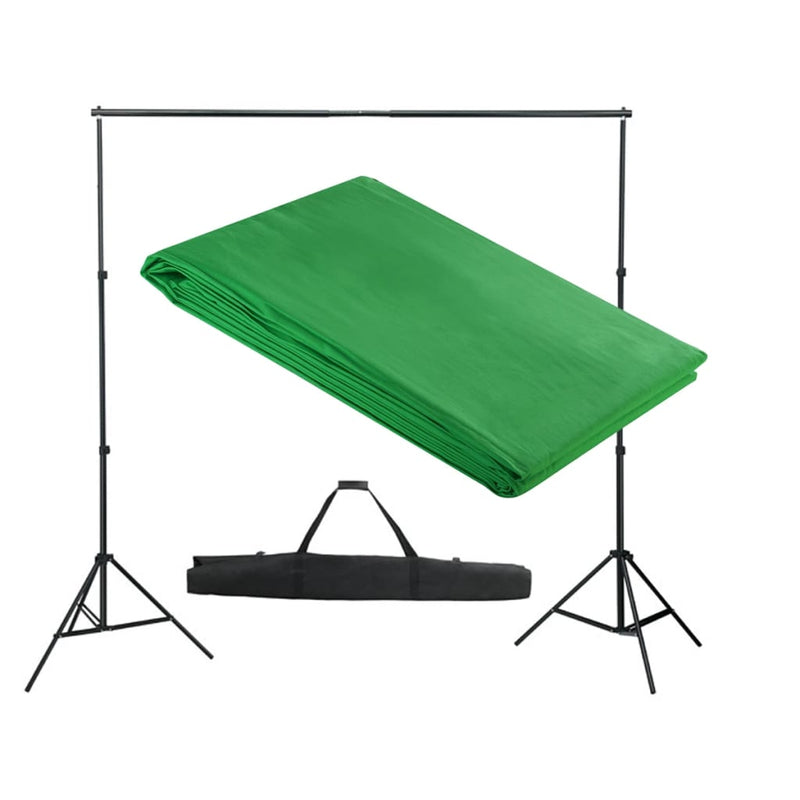 Load image into Gallery viewer, Vidaxl achtergrondsysteem 300x300 cm groen
