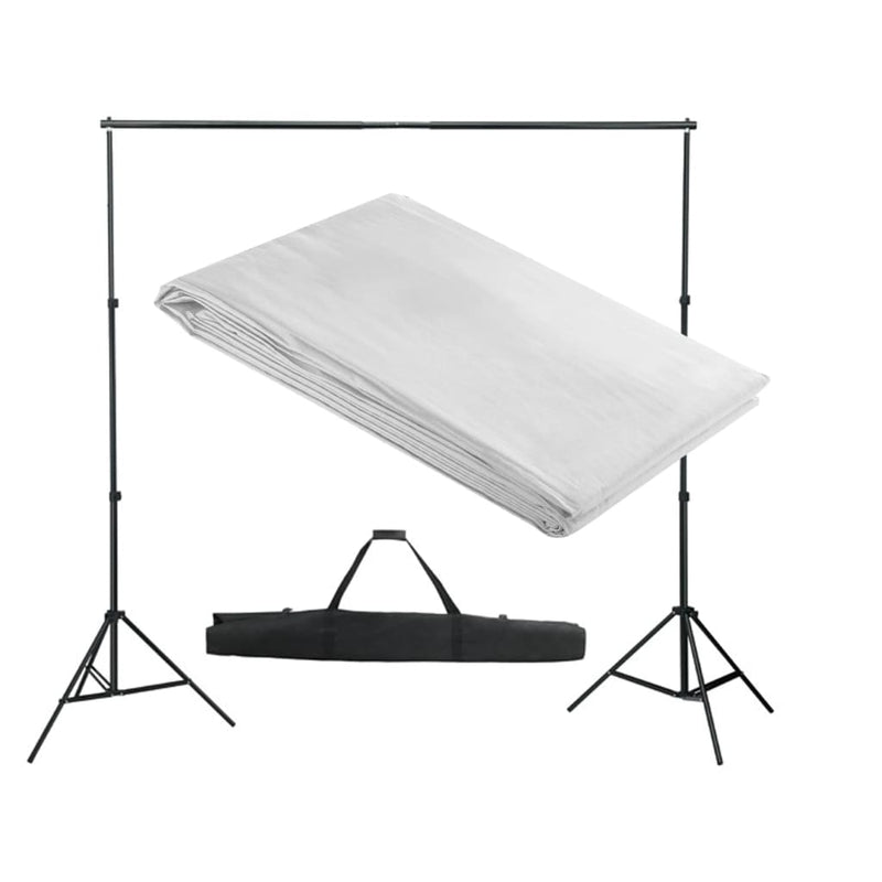 Load image into Gallery viewer, Vidaxl achtergrondsysteem 300x300 cm wit
