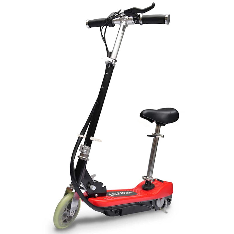 Load image into Gallery viewer, Vidaxl step elektrisch met zitje 120 w rood
