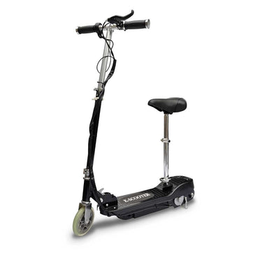 Vidaxl step elektrisch met zitje 120 w zwart
