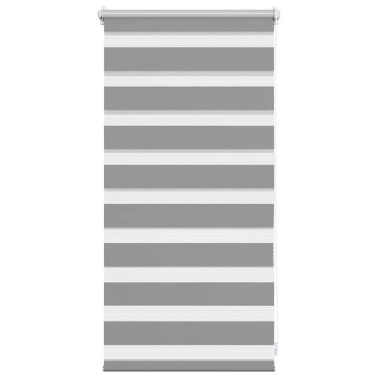 Vidaxl zebra rolgordijn 40,9 x 100 cm stofbreedte 36,7 cm grijs