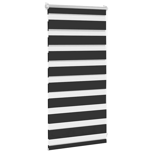 Vidaxl zebra rolgordijn 40,9 x 100 cm stofbreedte 36,7 cm zwart