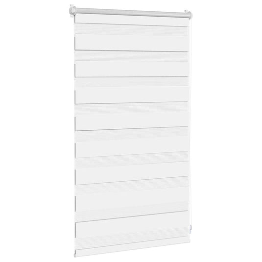 Vidaxl zebra rolgordijn 50,9 x 100 cm stofbreedte 46,7 cm wit