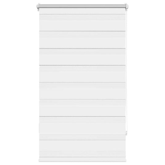 Vidaxl zebra rolgordijn 70,9 x 120 cm stofbreedte 66,7 cm wit