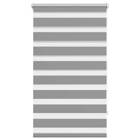 Vidaxl zebra rolgordijn 70,9 x 120 cm stofbreedte 66,7 cm grijs