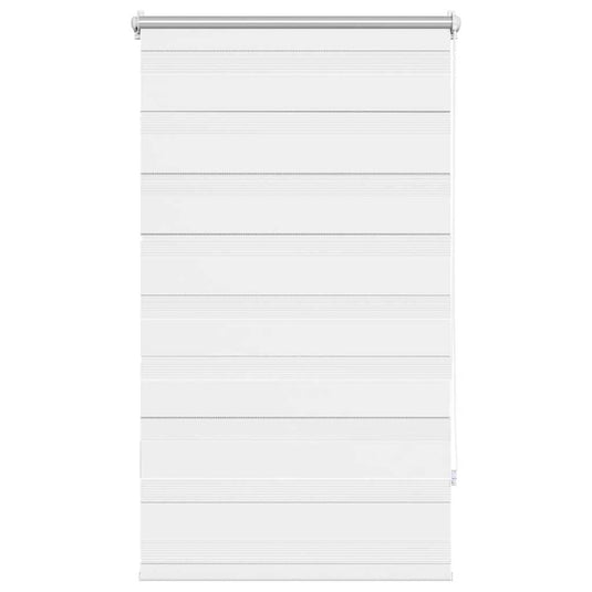 Vidaxl zebra rolgordijn 90,9 x 150 cm stofbreedte 86,7 cm wit