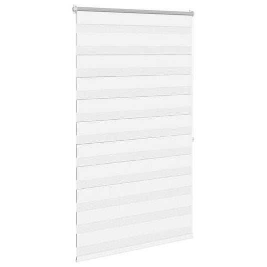 Vidaxl zebra rolgordijn 100,9 x 175 cm stofbreedte 96,7 cm wit