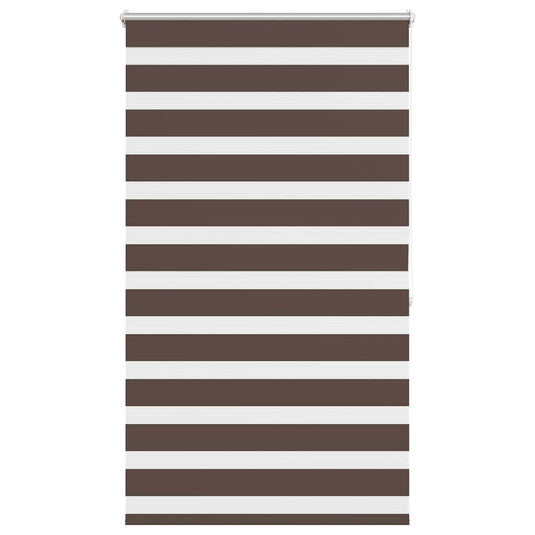 Vidaxl zebra rolgordijn 100,9 x 175 cm stofbreedte 96,7 cm koffiebruin