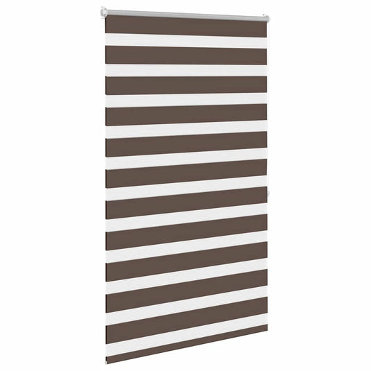 Vidaxl zebra rolgordijn 100,9 x 175 cm stofbreedte 96,7 cm koffiebruin