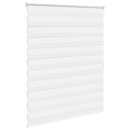Vidaxl zebra rolgordijn 120,9 x 175 cm stofbreedte 116,7 cm wit
