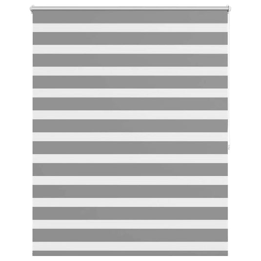 Vidaxl zebra rolgordijn 120,9 x 175 cm stofbreedte 116,7 cm grijs
