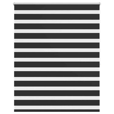 Vidaxl zebra rolgordijn 120,9 x 175 cm stofbreedte 116,7 cm zwart