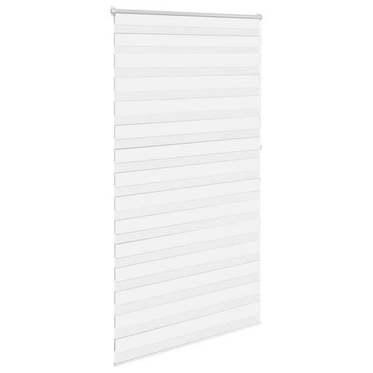 Vidaxl zebra rolgordijn 120,9 x 230 cm stofbreedte 116,7 cm wit