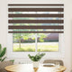 Vidaxl zebra rolgordijn 140,9 x 175 cm stofbreedte 136,7 cm koffiebruin