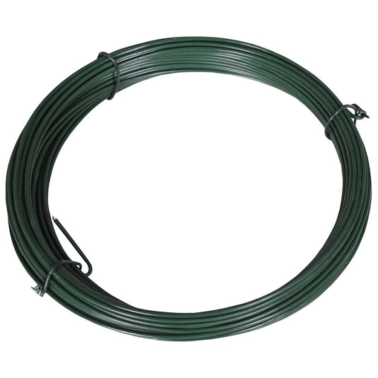 Vidaxl hekbinddraad 25 m 1,4 2 mm staal groen
