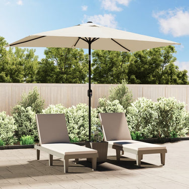 Vidaxl parasol vierhoekig zandwit 200 x 300 cm
