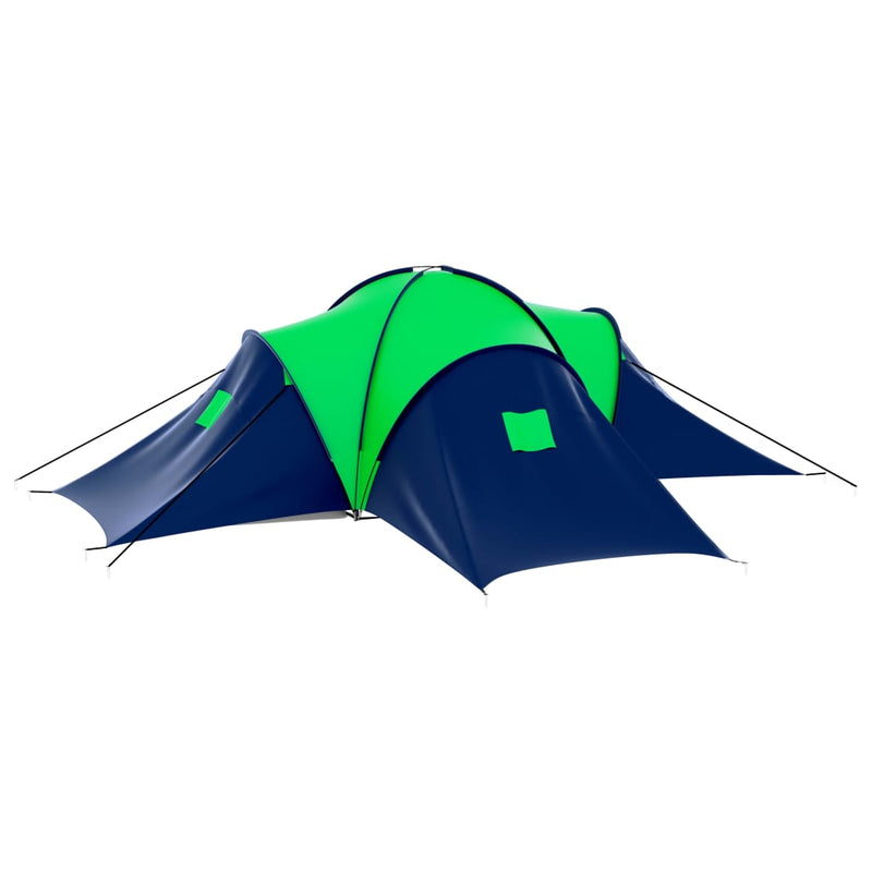 Load image into Gallery viewer, Vidaxl tent 9-persoons polyester blauw en groen
