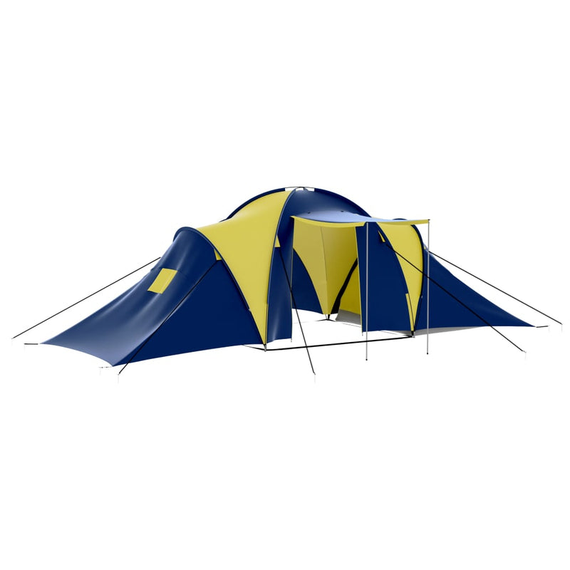 Load image into Gallery viewer, Vidaxl tent 9-persoons polyester blauw en geel
