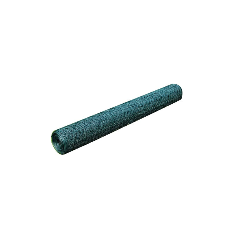 Afbeelding laden in galerijviewer, Vidaxl kippengaas 25x0,5 m met pvc coating groen

