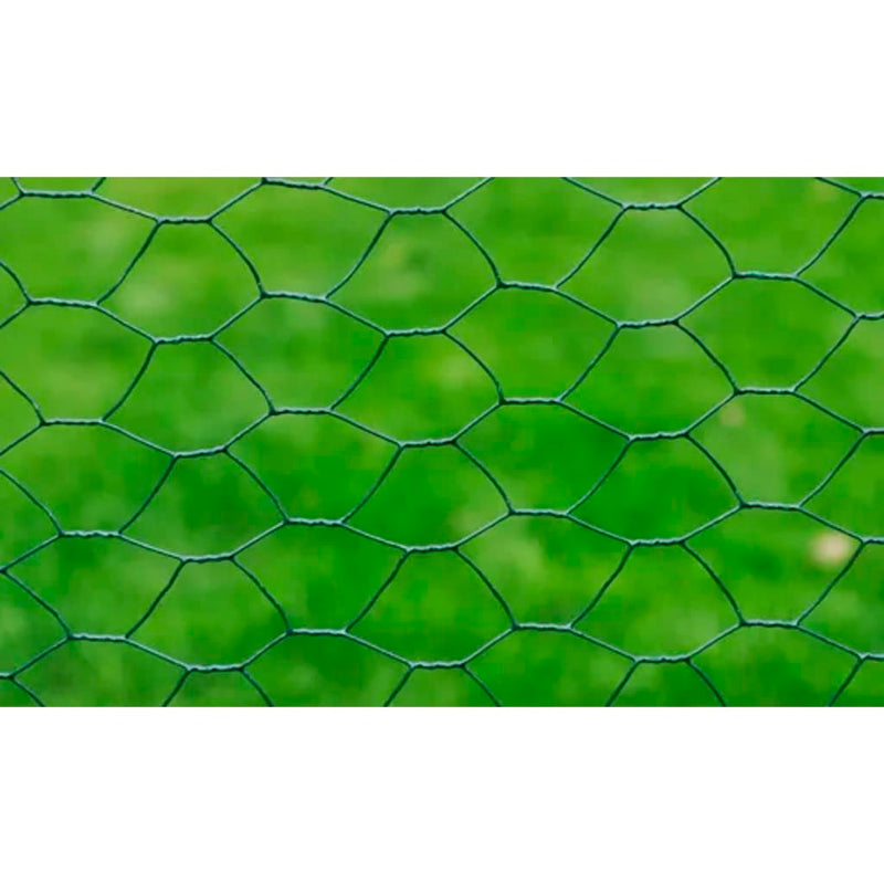 Load image into Gallery viewer, Vidaxl kippengaas 25x0,75 m staal met pvc-coating groen
