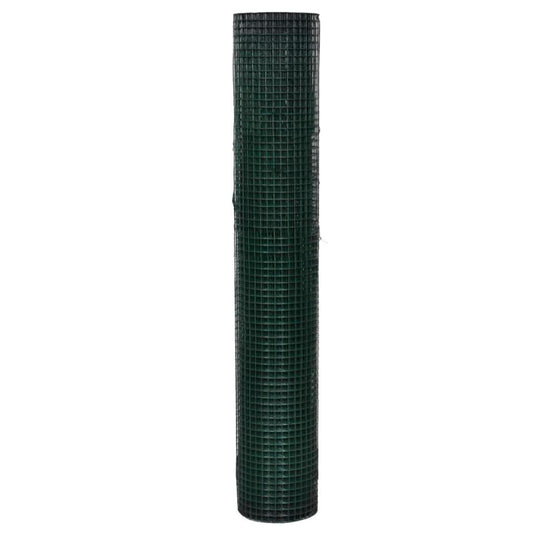 Vidaxl kippengaas 10x1 m gegalvaniseerd staal met pvc-coating groen