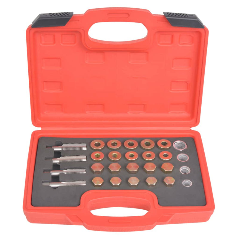 Afbeelding laden in galerijviewer, Vidaxl olieaftapplug-reparatieset m13 m15 m17 m20 64-delig
