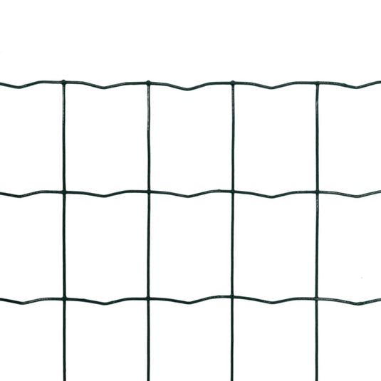 Vidaxl euro hek 10x1,0 m staal groen