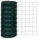 Vidaxl euro hek 25x0,8 m staal groen