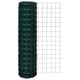 Vidaxl euro hek 25x1,5 m staal groen