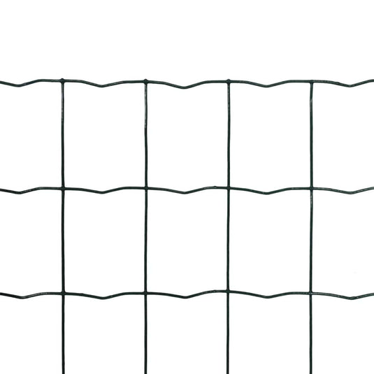 Vidaxl euro hek 10x1,5 m staal groen