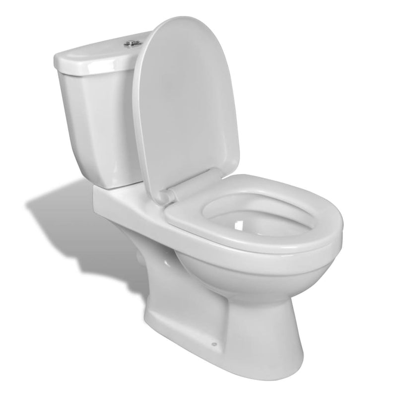 Load image into Gallery viewer, VidaXL Toilet met stortbak wit
