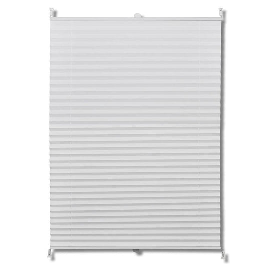 Vidaxl plisséjaloezie 40x125 cm wit