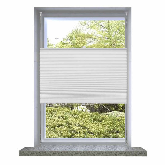 Vidaxl plisséjaloezie 40x125 cm wit