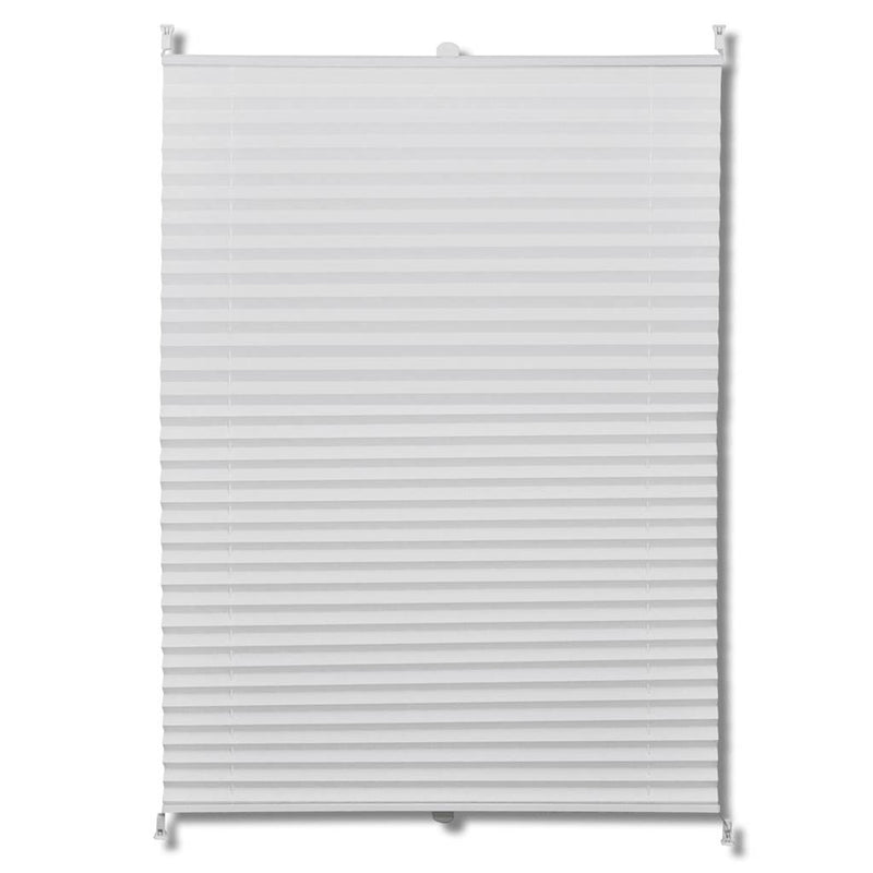 Load image into Gallery viewer, Vidaxl rolgordijn 40x200 cm geplooid wit
